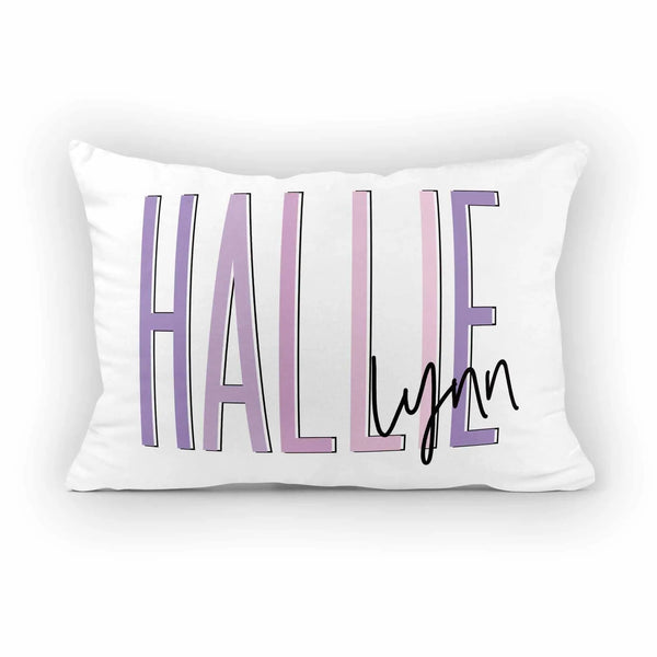 Kids Outlined Name Pillow
