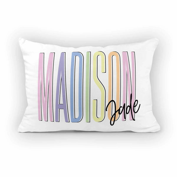 Kids Outlined Name Pillow