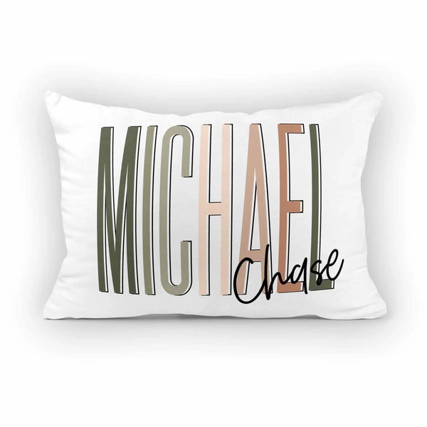 Kids Outlined Name Pillow