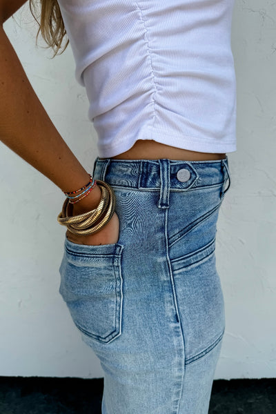 Clover Front Pocket Jeans