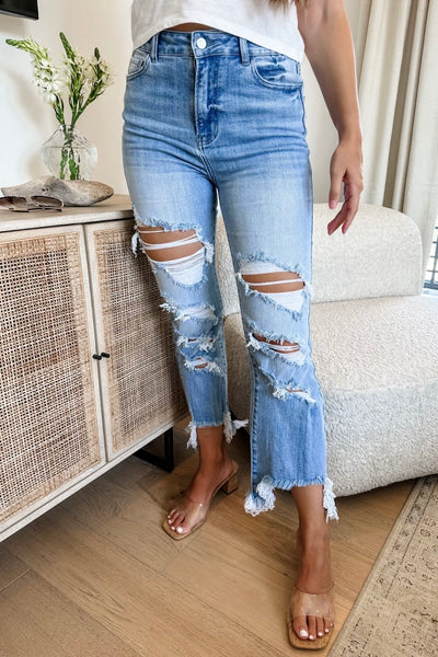 Urban Distressed Crop Jean