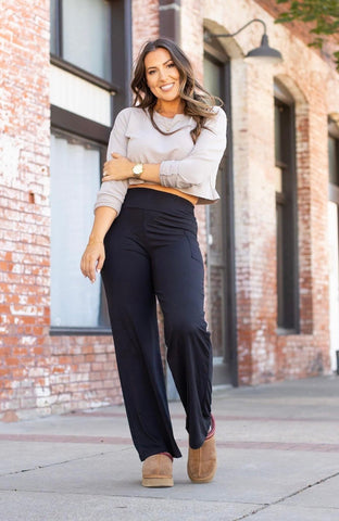 The Brook Wide Leg Luxe Legging
