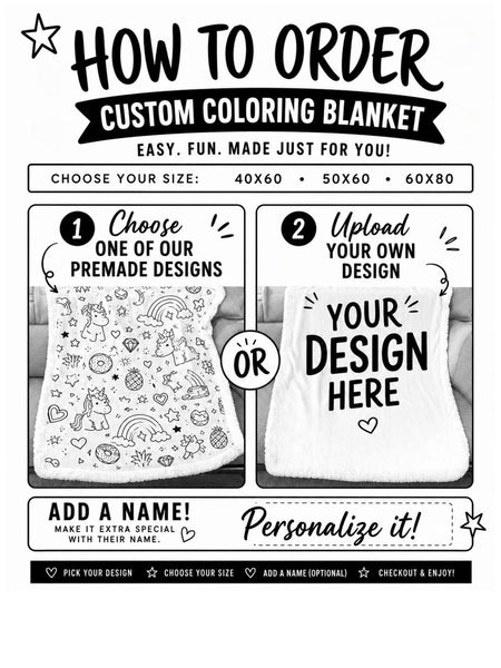 Customized Coloring Blanket