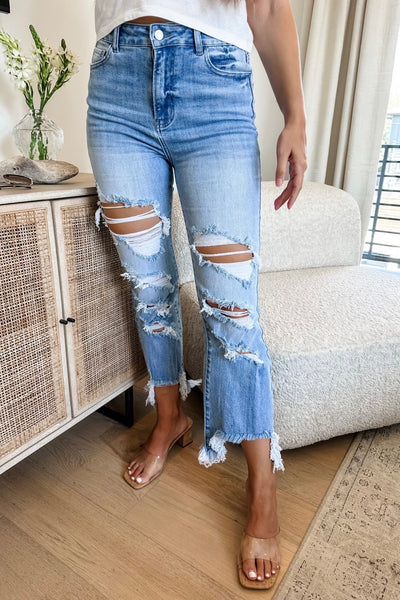 Urban Distressed Crop Jean