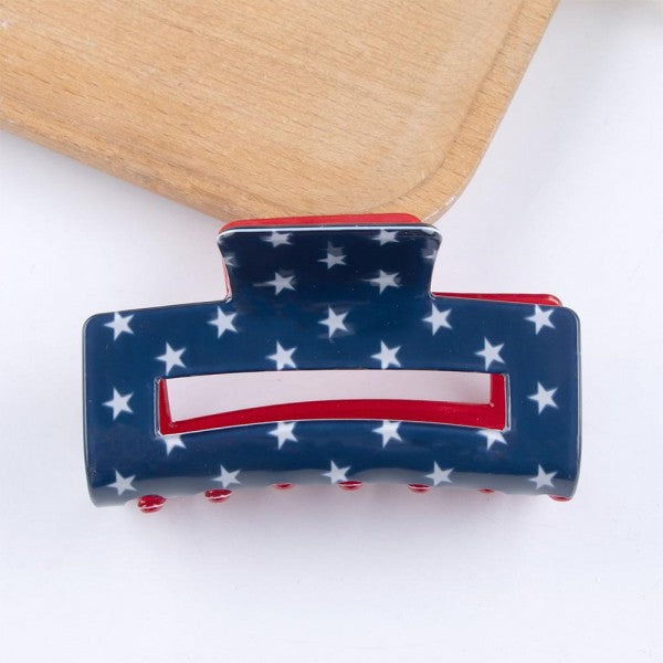 Americana Acetate Hair Clip