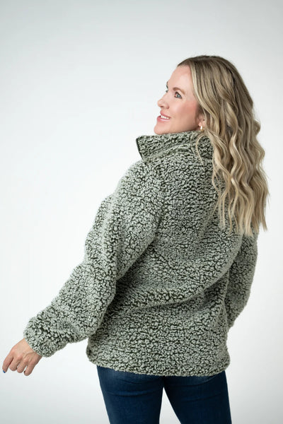 Two Tone Full Zip Sherpa