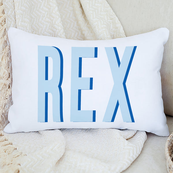 Shadow Block Name Pillow