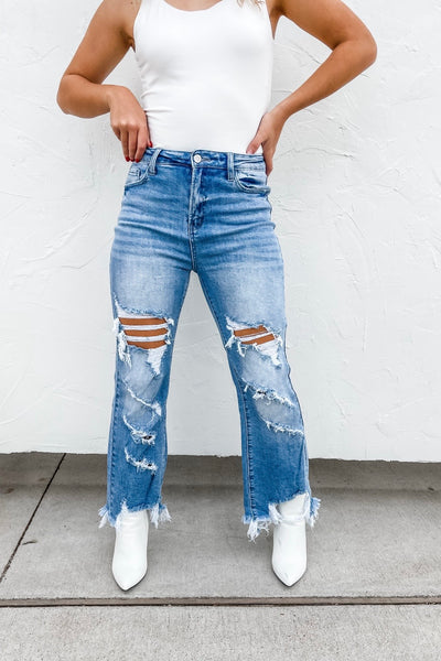 Urban Distressed Crop Jean