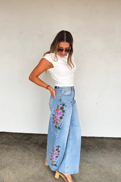 Evie Floral Jeans