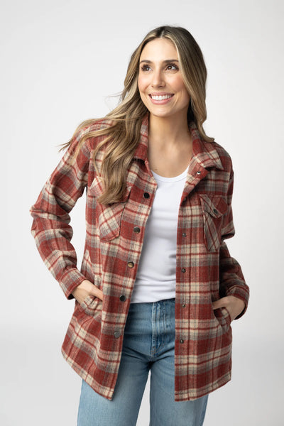 Norah Plaid Shacket