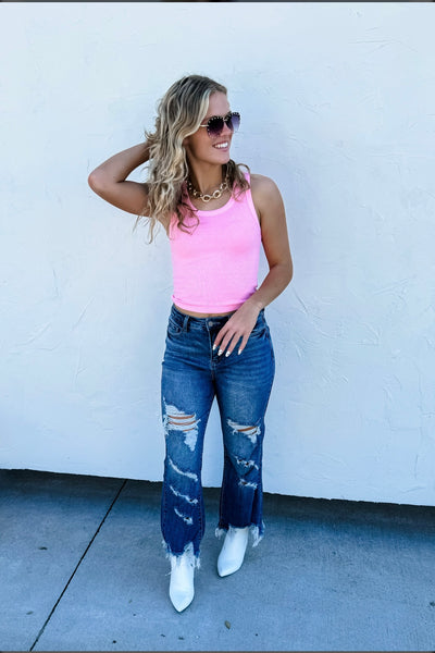 Urban Distressed Crop Jean