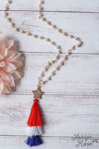 All American Tassel Necklace