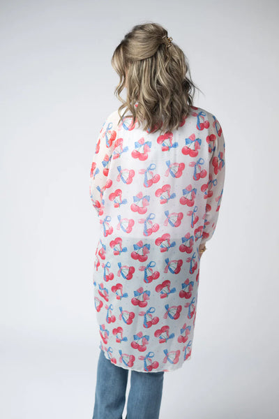 Patriotic Cherry Kimono