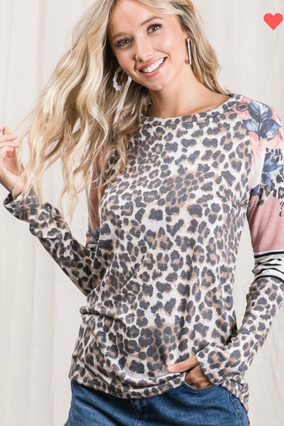 Molly leopard top